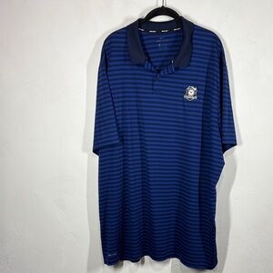 Nike Golf Rolex Outing  Blue Striped Polo Shirt size 3XL